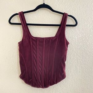 Express Velvet Corset top
